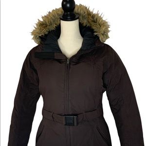 The North Face Greenland brown down Jacket Size S/P